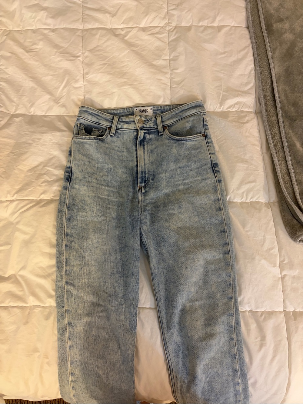 PAIGE High-Rise Light Blue Vintage Wash Jeans